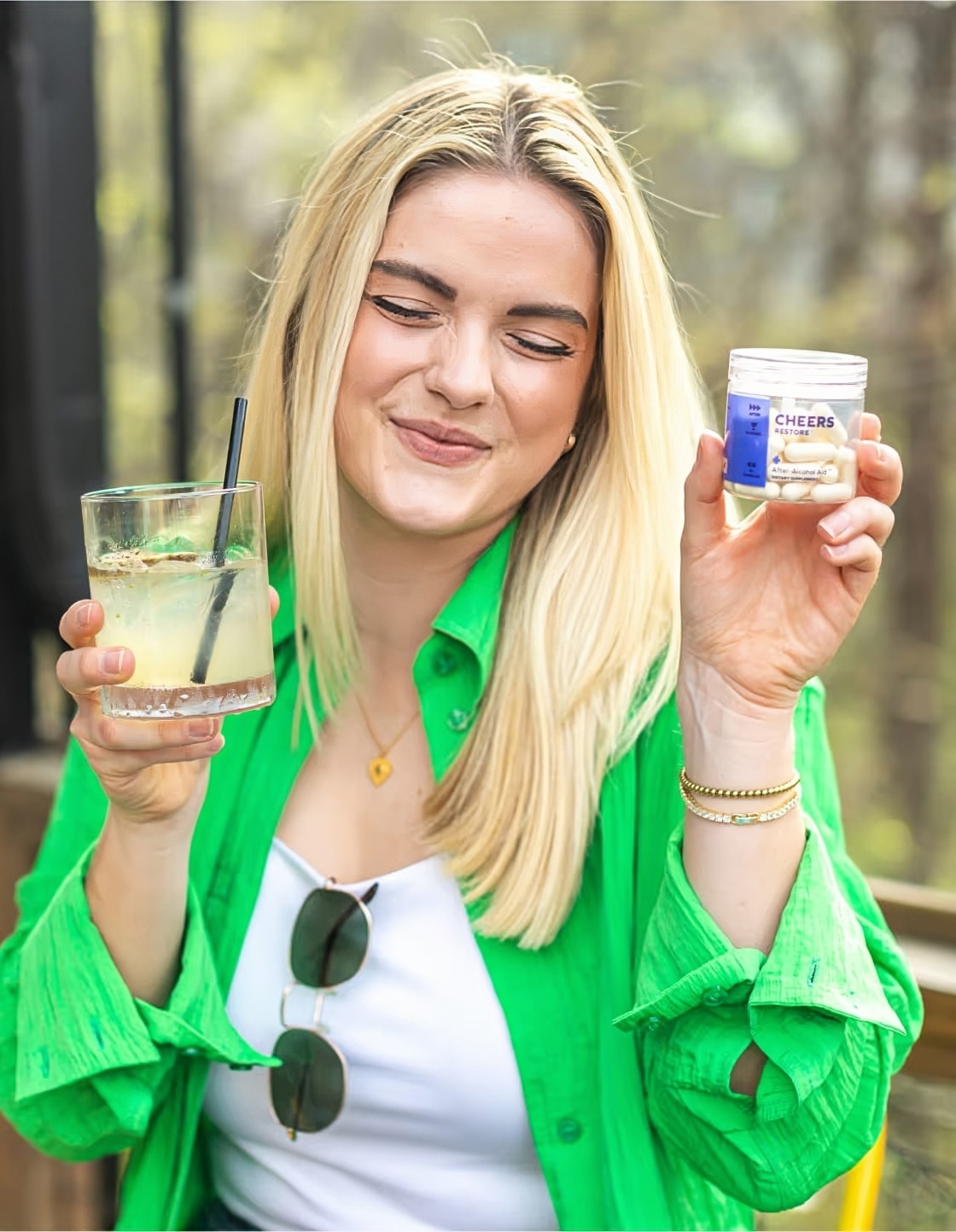 It's as simple as: drink, take, sleep.